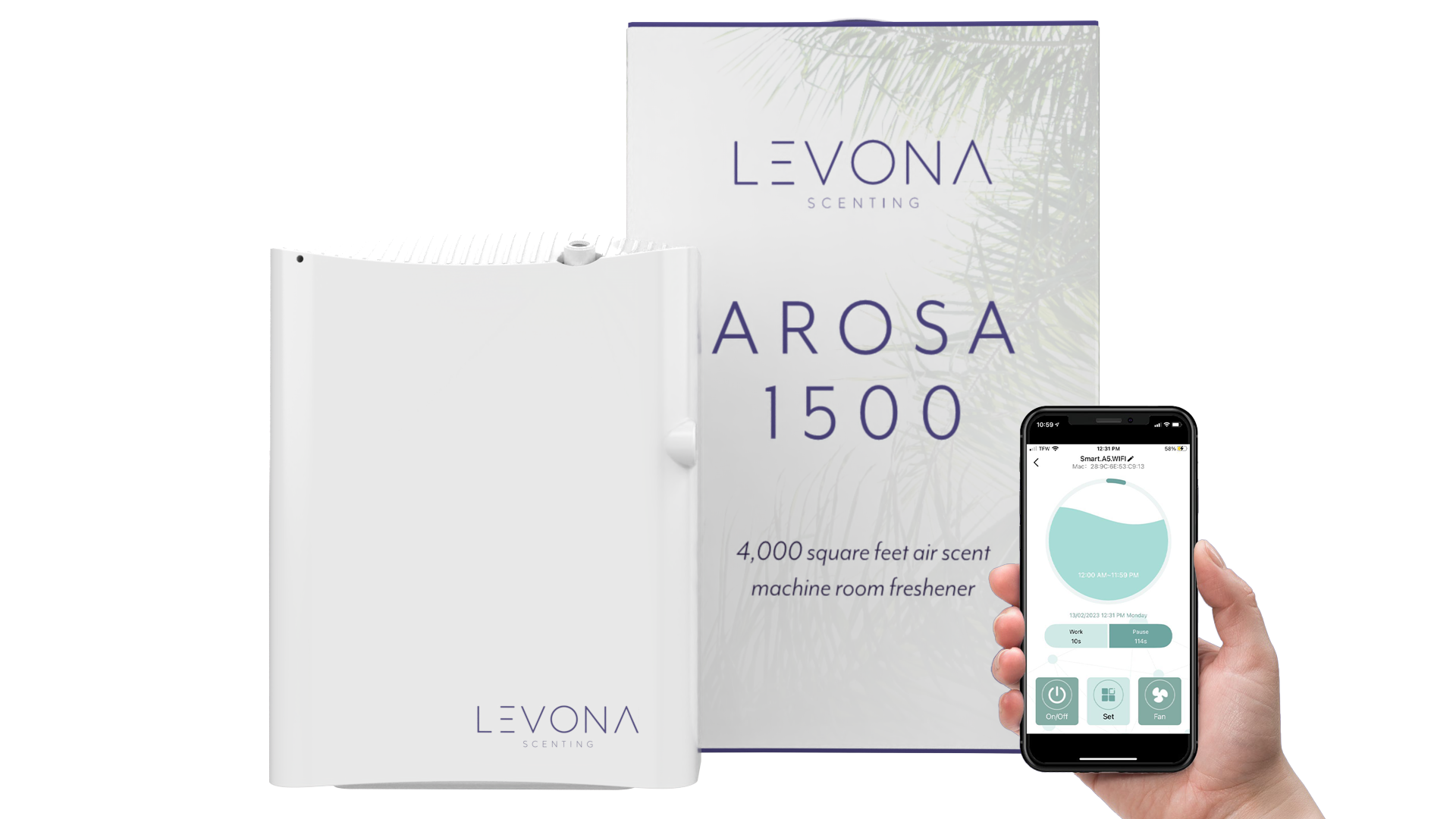 Levona Scent Arosa 4000 SQFT HVAC Diffuser Whole House Air Freshener