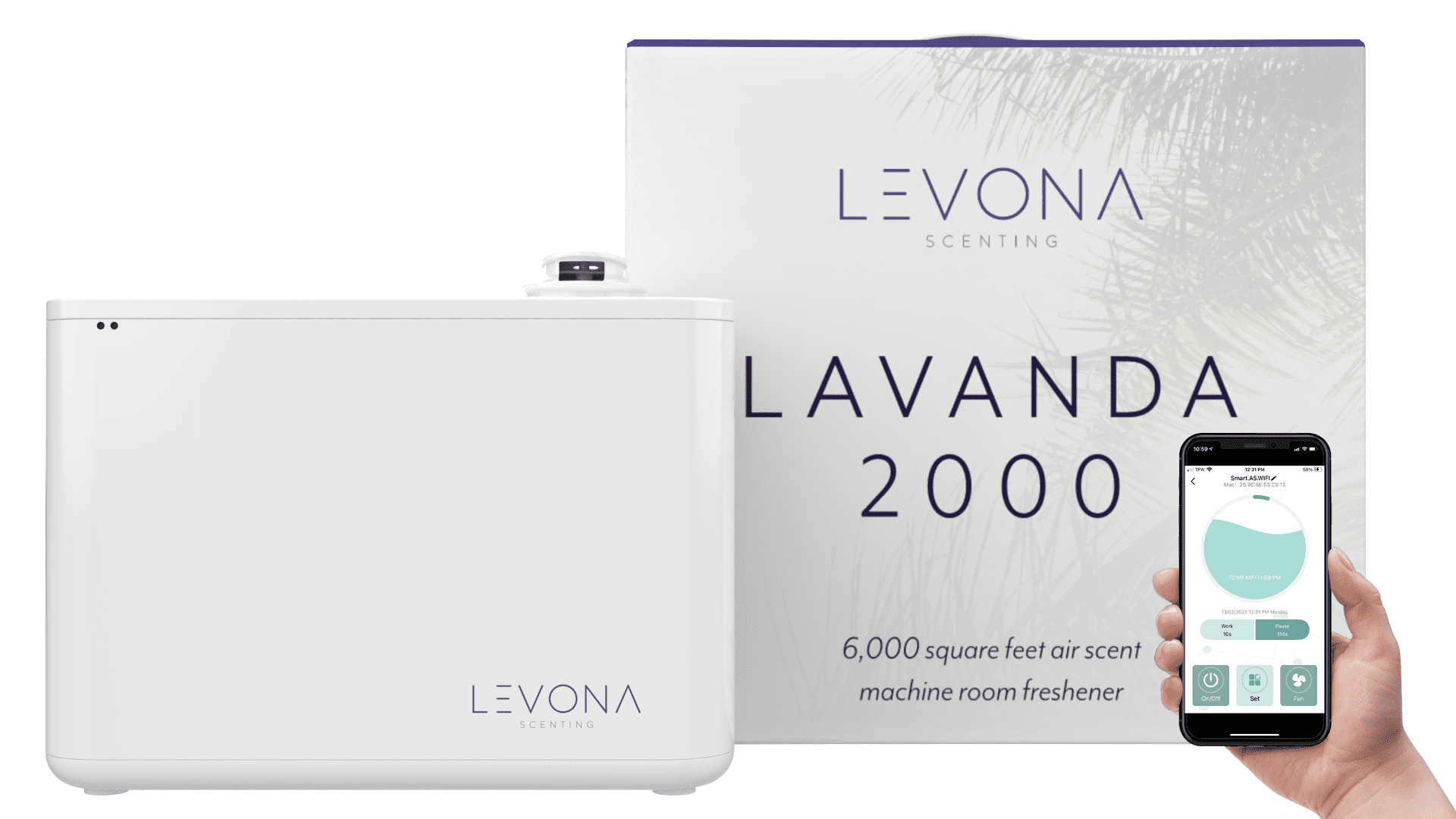 Levona Scent Lavanda 6000 SQFT HVAC Diffuser Whole House Air Freshener Scent Air for Office