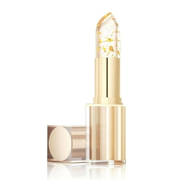 Levora Color Changing Lipstick, Labial Cambia De Color De Levora, Transparente Transferproof Gold Color Changing Lip Stick, Long Lasting 24 Hours Moisturizing Glossy Shine Lip Gloss (1Pc)