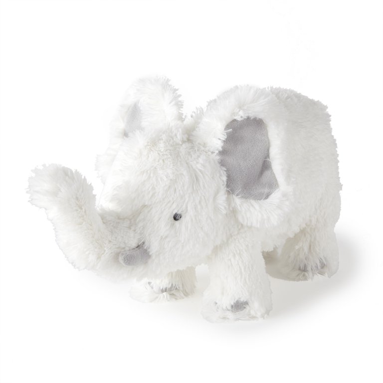 Levtex Baby Elephant Parade Stuffed Toy Plush Bunny White