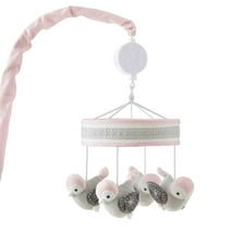 Levtex Baby Lullabies Elise Grey and Pink Floral Mobile