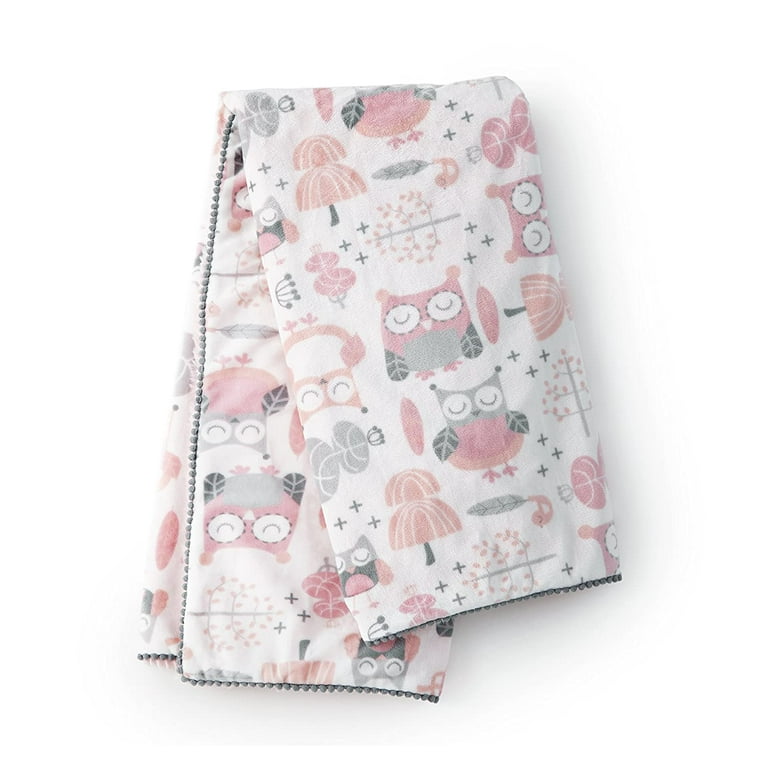 Pink Owl Baby Blanket Darzzi Pink Owl Baby Blanket – Coast Coast