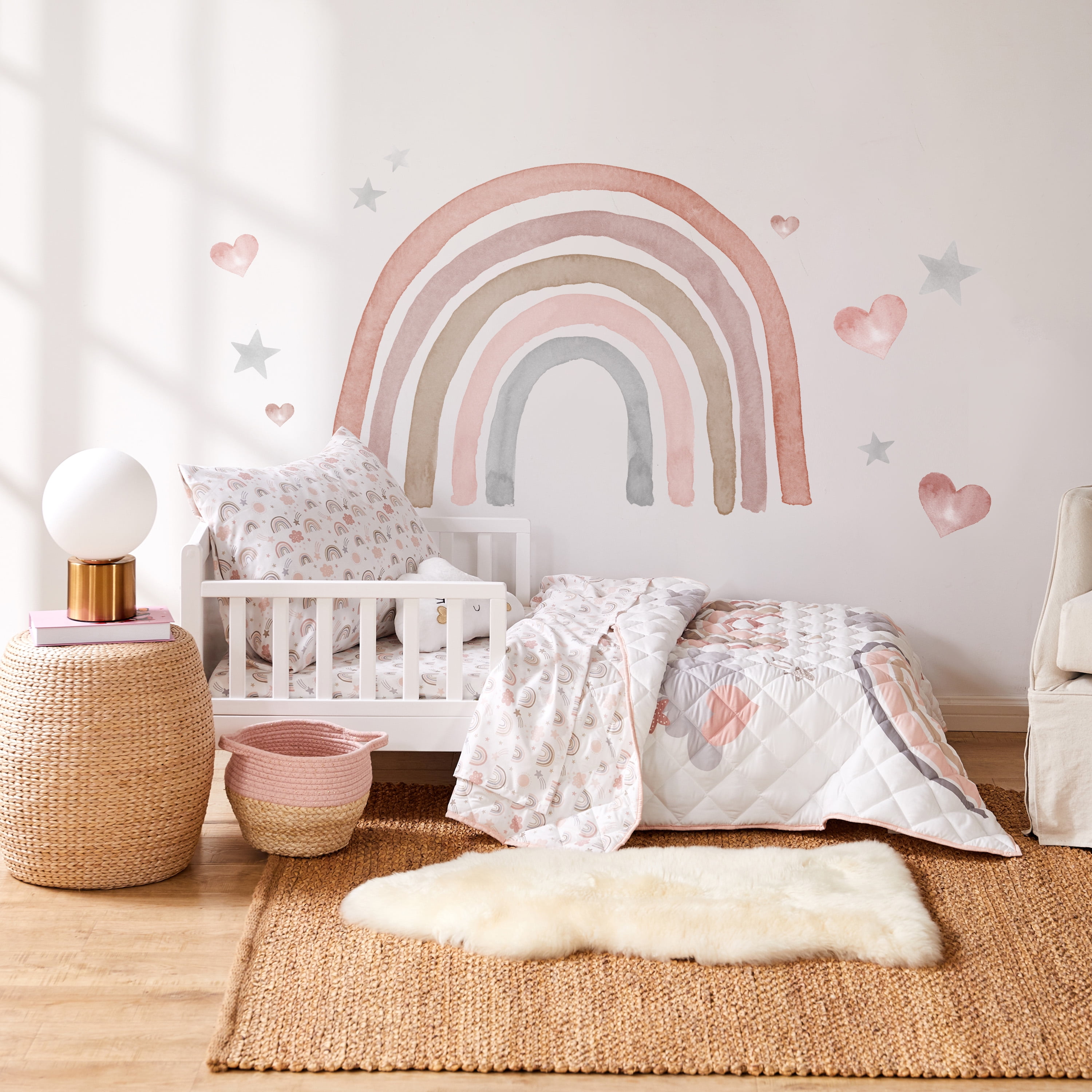 Rainbow Bedding Pink And Grey Kids Bedding Levtex Baby Rainbow