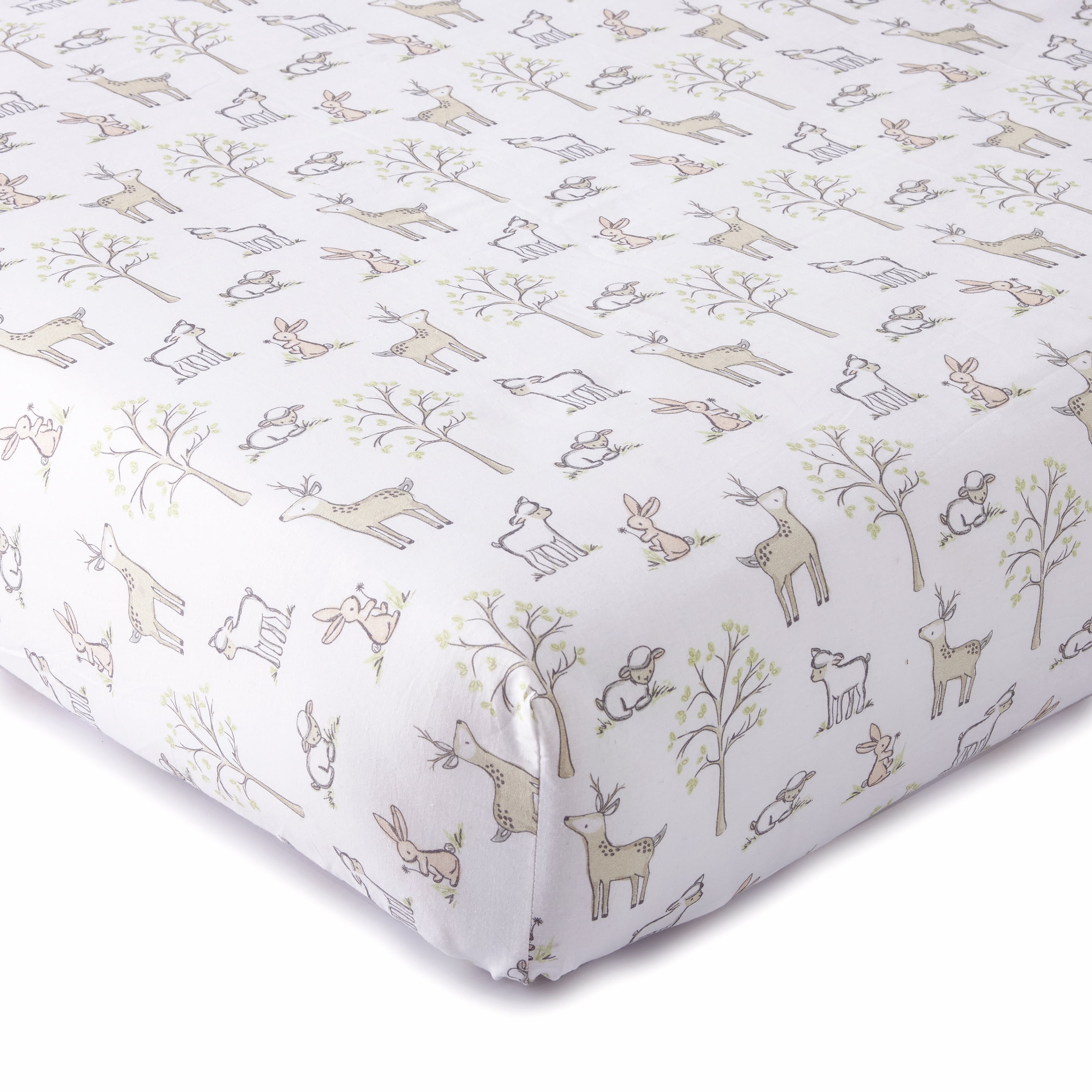 Levtex Baby - Skylar Crib Fitted Sheet - Fits Standard Crib and Toddler Mattress - Character - Blush - Nursery Accessories - 100% Cotton
