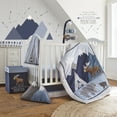thumbnail image 1 of Levtex Baby - Trail Mix Crib Bed Set - Baby Nursery Set - Grey, Navy, White and Blue - Bear Mountains - 4 Piece Set Includes Quilt, Fitted Sheet, Wall Decal & Skirt/Dust Ruffle, 1 of 5