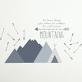 thumbnail image 1 of Levtex Baby - Trail Mix Resuable Wall Decal - Mountains, Arrows and a Phrase - Blue, Grey and Navy - Nursery Accessories - Size: 19 x 35.5 in., 1 of 4