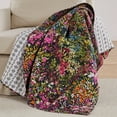 thumbnail image 1 of Levtex - Basel - Quilted Throw - 50x60in. - Multicolor Floral - Reversible Pattern - Cotton, 1 of 6