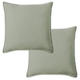 thumbnail image 1 of Levtex Home - 100% French Flax Linen - 20 x 20in. Decorative Pillow Cover (Set of 2) - French Flax Washed Linen - Sage Green - Pillow Cover Size (20 x 20in.), 1 of 4