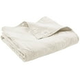 thumbnail image 1 of Levtex Home - 100% French Flax Linen Front/100% Cotton Back - Quilted Throw - French Flax Washed Linen - Cream - Throw Size (50 x 60in.), 1 of 4