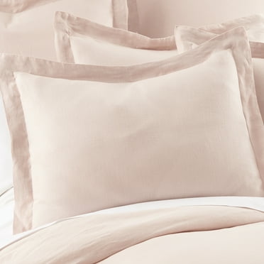 Levtex Home - 100% Linen - King Sham - Washed Linen in Blush - Sham Size (36 x 20in.)