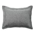 thumbnail image 1 of Levtex Home - 100% French Flax Linen - King Sham - French Flax Washed Linen - Heathered Stone - Sham Size (36 x 20in.), 1 of 3