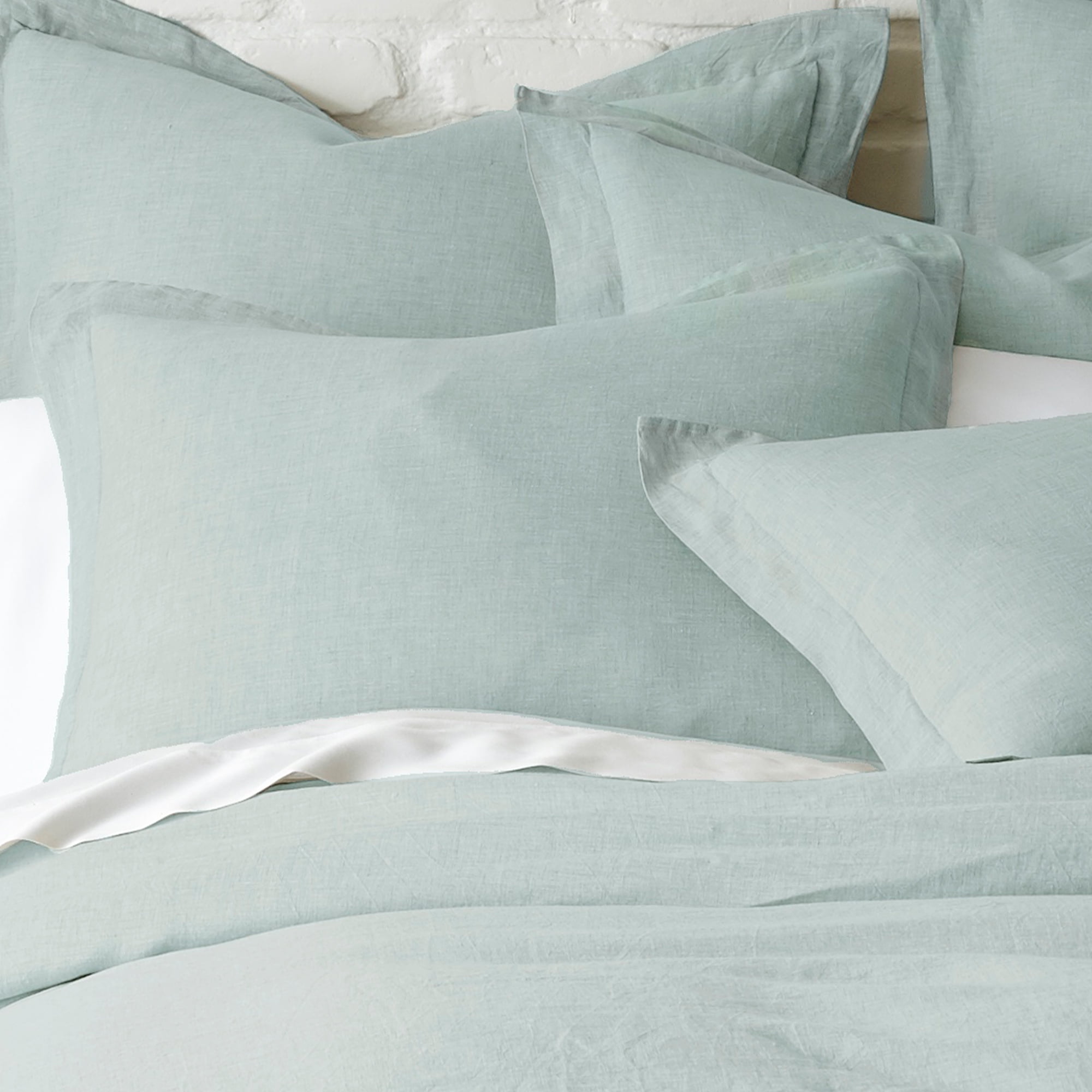Chateau-Inspired Luxurious Linen King Sham in Spa