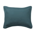 thumbnail image 1 of Levtex Home - 100% French Flax Linen - King Sham - French Flax Washed Linen - Teal Blue - Sham Size (36 x 20in.), 1 of 3