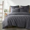 thumbnail image 1 of Levtex Home - 100% Linen - Queen Duvet Cover - Washed Linen in Charcoal - Duvet Cover Size (90 x 94in.), 1 of 8