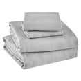 thumbnail image 1 of Levtex Home - 100% Linen - Twin Sheet Set - Washed Linen - Light Grey - Set Includes : Flat Sheet (66x96in.), Fitted Sheet (39x75+15in.) and 1 Pillow Case (20x30in.), 1 of 3