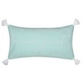 thumbnail image 1 of Levtex Home - Alita - Decorative Pillow (12 x 24 in.) - Be Our Guest - Teal and White, 1 of 4