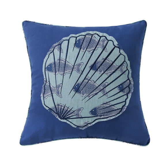 Levtex Home - Bayport - Decorative Pillow (20 x 20in.) - Shell - Blue