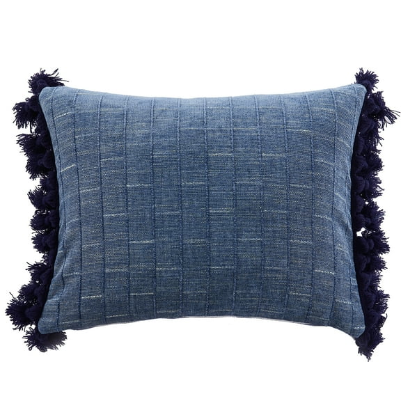Levtex Home - Bennett - Decorative Pillow (14 x 18in.) - Blue Tassel - Shades of Blue