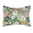 thumbnail image 1 of Levtex Home - Bettina Floral Standard Sham - Teal, Blue, Green, Mauve, Cream - One Standard Sham (20 x 26in.) - Cotton, 1 of 3