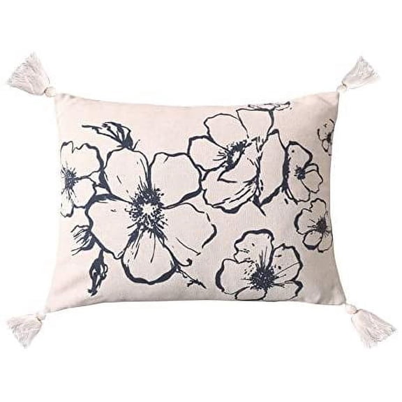 Levtex Home Blooming Printed Floral Pillow, Peach