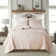 thumbnail image 1 of Levtex Home - 100% French Flax Linen Front/100% Cotton Back - King Quilt - French Flax Washed Linen - Blush - Quilt Size (106 x 92in.), 1 of 7