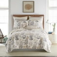 thumbnail image 1 of Levtex Home - Capian Sea Neutral Quilt Set - King Quilt (106x92in.) + Two King Pillow Shams (106x92in.) - Coastal - Taupe, Cream, Grey - Reversible - Cotton Fabric, 1 of 6