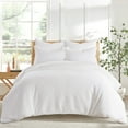 thumbnail image 1 of Levtex Home - Cloud Waffle Comforter Set - Full/Queen Comforter + Two Standard Pillow Cases - Waffle Weave - Bright White - Comforter (90 x 94in.) and Pillow Case (26 x 20in.) - Cotton, 1 of 10