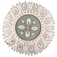 thumbnail image 1 of Levtex Home - Cosima - Decorative Pillow (18in.Round) - Round Medallion - Cream, Teal, Brown and Gold, 1 of 3