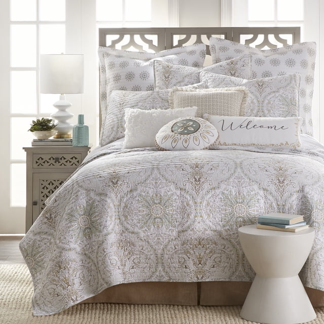 Standard Building Labels Levtex Home - Cosima Quilt Set - Full/Queen Quilt (88x92in.) + Two ...