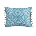 thumbnail image 1 of Levtex Home - Cressley - Decorative Pillow (14 x 18in.) - Medallion - Teal and White, 1 of 3
