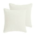 thumbnail image 1 of Levtex Home - Cross Stitch - 100% Cotton - Euro Sham (26x26in.) Set of 2 - Cream, 1 of 4