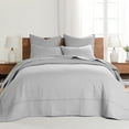 thumbnail image 1 of Levtex Home - Cross Stitch Bedspread Set - Queen Bedspread and One Standard Sham - Cross Stitch Pattern - Bedspread (104X106in.) and Sham (20x26in.) - Cotton, 1 of 7
