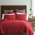 thumbnail image 1 of Levtex Home - Cross Stitch Quilt Set - 100% Cotton - Twin Quilt (68x86in.) + 1 Standard Shams (26x20in.) - Chile Red, 1 of 7