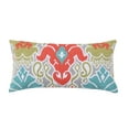 thumbnail image 1 of Levtex Home - Deniza - Decorative Pillow (12 x 24in.) - Embroidered Paisley - Red, Green, Teal, Grey, and White, 1 of 3