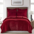 thumbnail image 1 of Levtex Home - Faux Fur Full/Queen Quilt - Red - Quilt (88 x 92 in.) - Polyester Faux Fur, 1 of 9