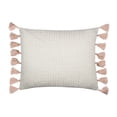 thumbnail image 1 of Levtex Home - Fiori - Decorative Pillow (16 x 20in.) - Textured - Taupe, Gold and Coral Pink, 1 of 1