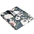 thumbnail image 1 of Levtex Home - Fiori - Throw - Floral - Charcoal, Coral, Pink, Green, Cream - Quilt (50x60in.) and Sham 50x60in. - Cotton/Cotton, 1 of 4