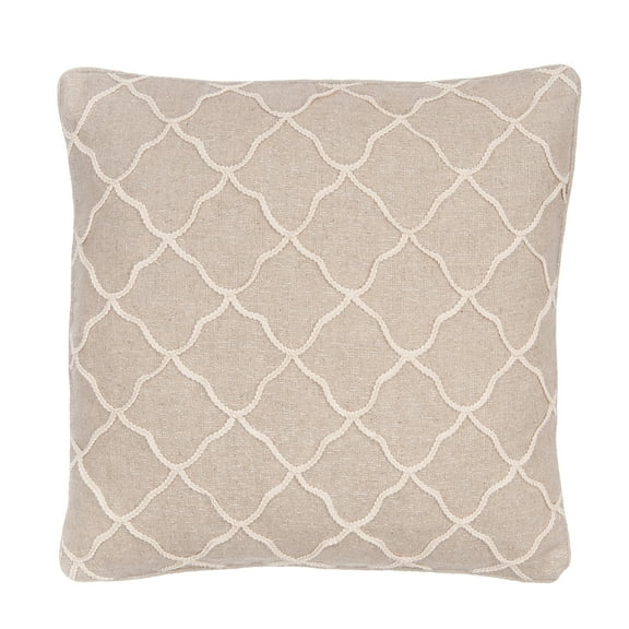 Levtex Home - Grey Palladium - Decorative Pillow (20 x 20in.) - Rope - Natural