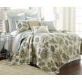 thumbnail image 1 of Levtex Home - Grey Palladium Quilt Set - King/Cal King Quilt (106x92in.) + Two King Pillow Shams (36x20in.) - Paisley - Green, Yellow, Grey, Blue, and White - Reversible - Cotton Fabric, 1 of 5