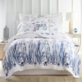 thumbnail image 1 of Levtex Home - Indigo Tide Quilt Set - Twin Quilt and One Standard Sham - Coastal - Navy, Blue and White - Quilt (68x86in.) and Sham (20x26in.) - Reversible - Cotton, 1 of 7