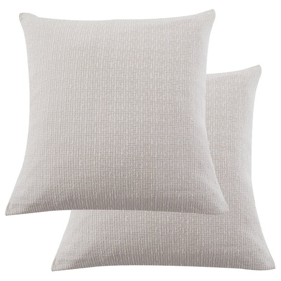 Levtex Home - Kassandra - Quilted Euro Shams Set of Two (26 x 26 in.) - Mini Medallion - Cotton Fabric