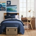 thumbnail image 1 of Levtex Home - 100% Linen - Twin Duvet Cover - Washed Linen - Navy - Duvet Cover Size (68x88in.), 1 of 10