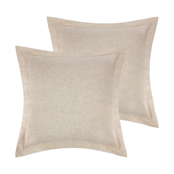 Levtex Home - Linen - Euro Sham (26 x 26 in.) - Simple Linen-Style - Cotton Fabric