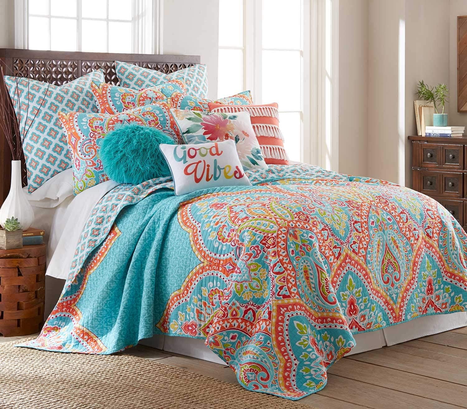 Levtex Home - Full/Queen Jules Quilt Set, Two Shams