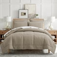 thumbnail image 1 of Levtex Home - Mills Waffle Beige Fawn Comforter Set - Full/Queen Comforter + Two Standard Pillow Cases - Beige Fawn Waffle Weave - Comforter (90 x 94in.) and Pillow Case (26 x 20in.) - Cotton, 1 of 3