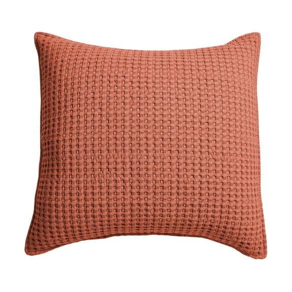 Levtex Home - Mills Waffle - Decorative Pillow - Poly Filled - Adobe - Sham Size (20 x 20in.)