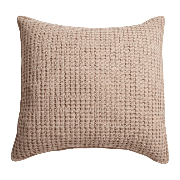 Levtex Home - Mills Waffle - Decorative Pillow - Poly Filled - Blush - Sham Size (20 x 20in.)