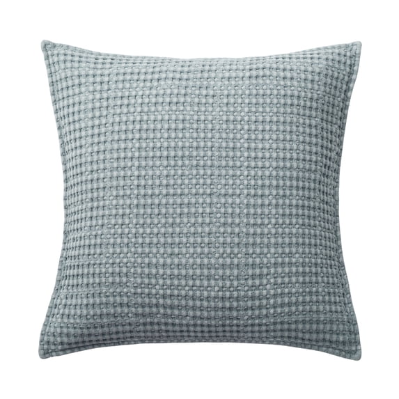 Levtex Home - Mills Waffle - Decorative Pillow - Poly Filled - Chambray - Sham Size (20 x 20in.)