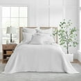 thumbnail image 1 of Levtex Home Mills Waffle Full Bedspread Set (100x104in) with 2 Pillow Shams (26x20in) - Bright White - 100% Cotton Full Size Bedspread Set - Lightweight, Soft, Pre-Washed, 1 of 5