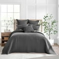 thumbnail image 1 of Levtex Home - Mills Waffle - Full Bedspread Set - Charcoal Cotton Waffle - Bedspread Size (100 x 104in.), Sham Size (26 x 20in.), 1 of 6